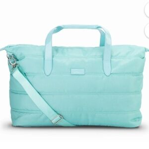 IFLY weekender mint green duffel bag trolley strap carryon Packable